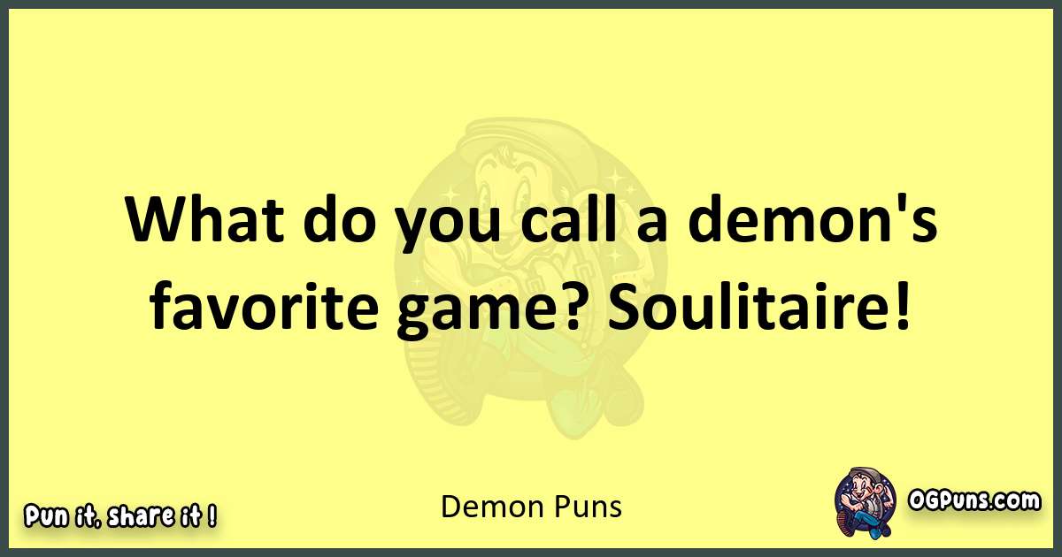 Demon puns best worpdlay