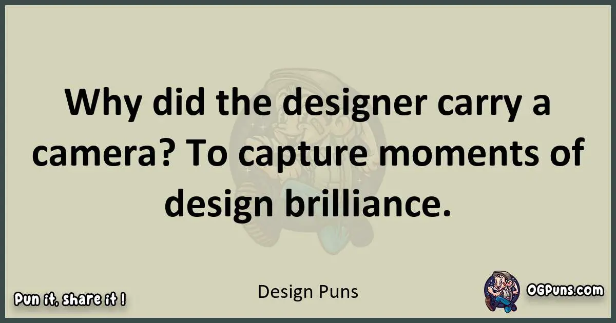 Design puns text wordplay