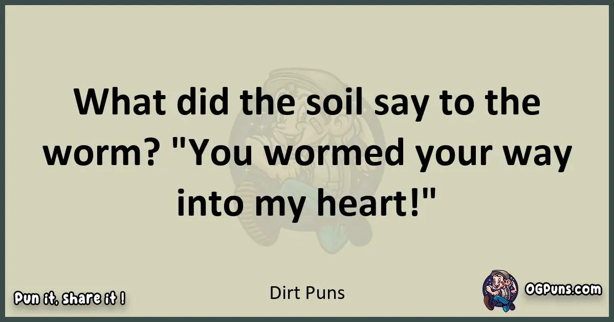 Dirt puns text wordplay