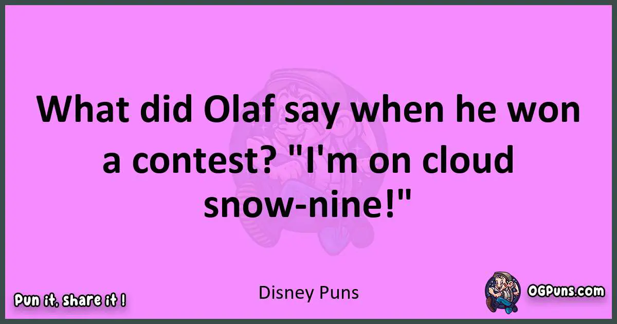 Disney puns nice pun