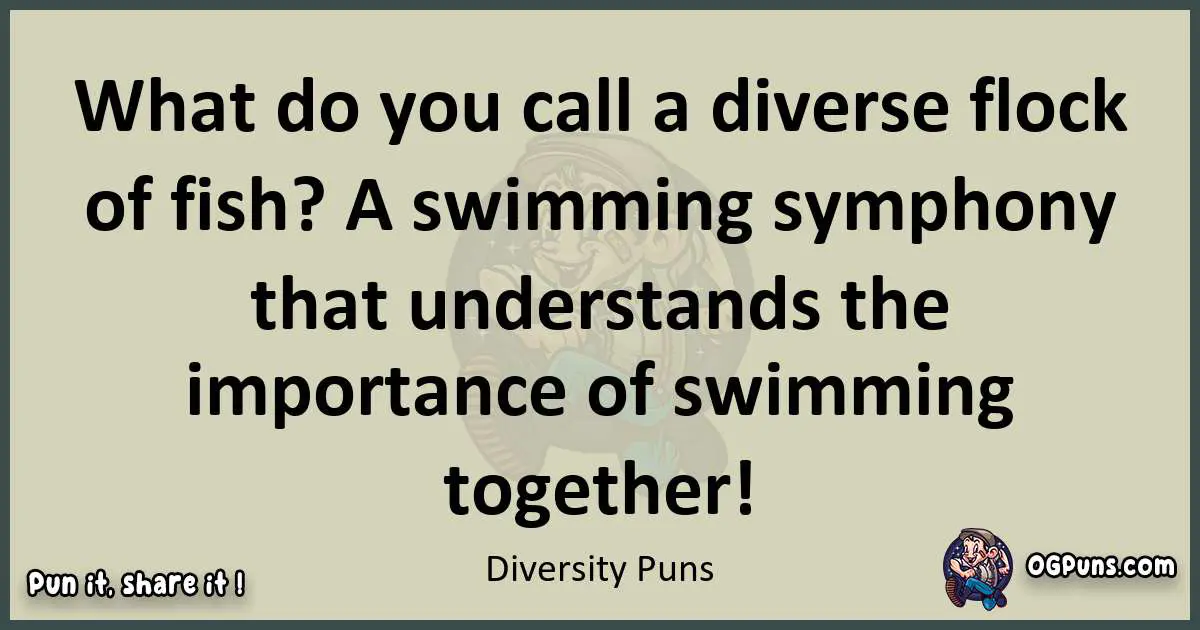 Diversity puns text wordplay
