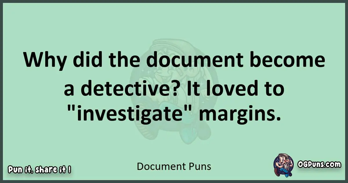 wordplay with Document puns