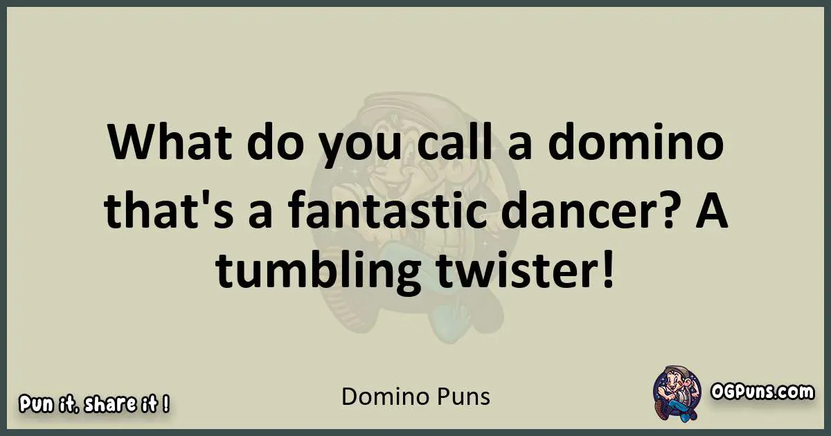 Domino puns text wordplay