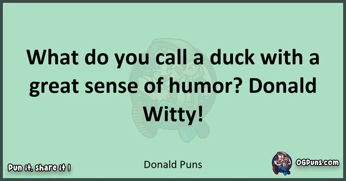 wordplay with Donald puns