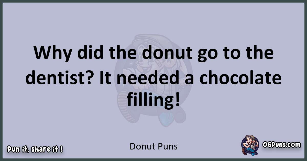 Textual pun with Donut puns