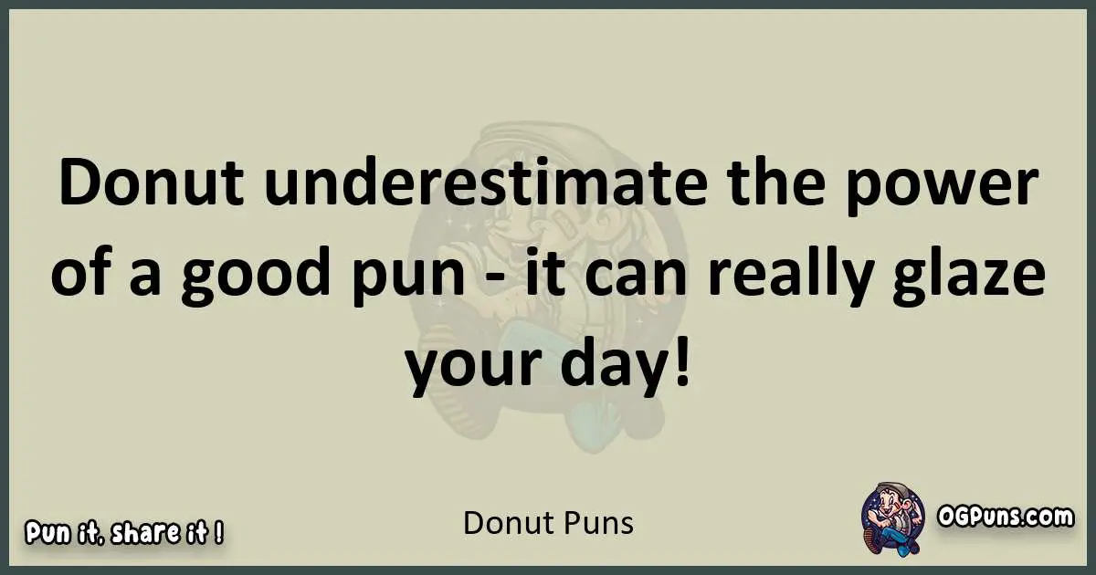 Donut puns text wordplay