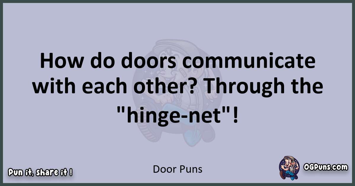 Textual pun with Door puns