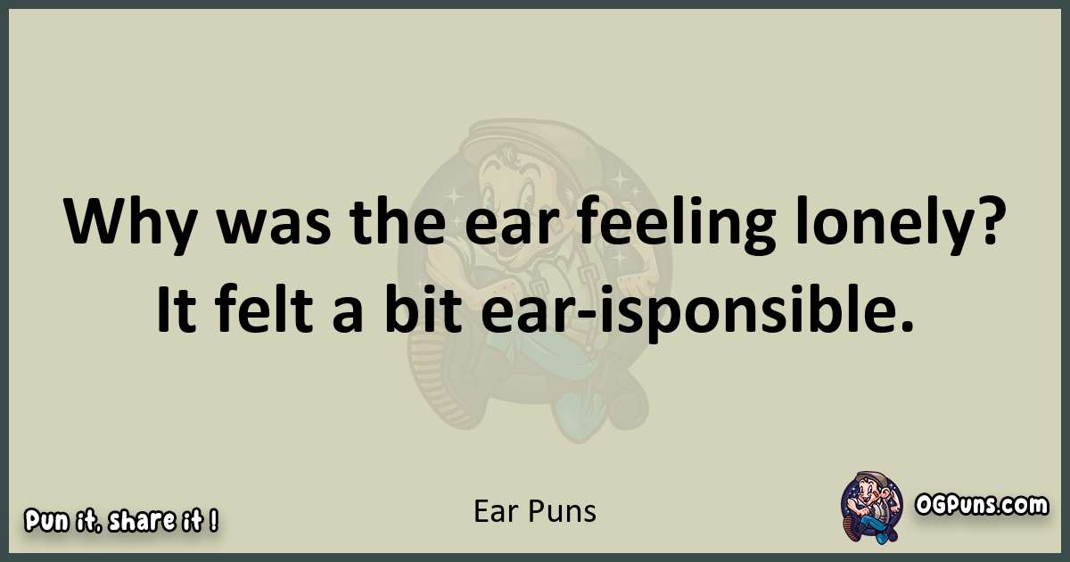 Ear puns text wordplay