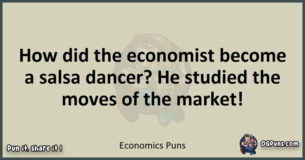 Economics puns text wordplay