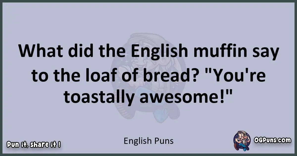 Textual pun with English puns