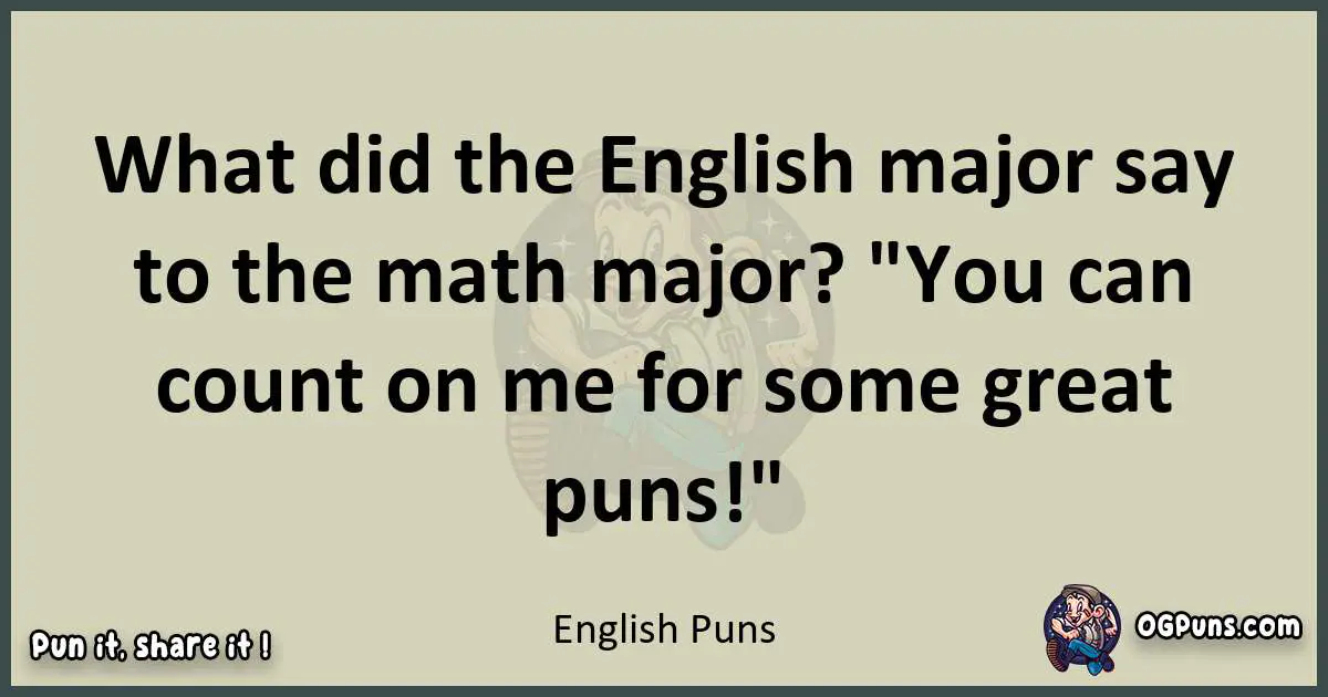 English puns text wordplay