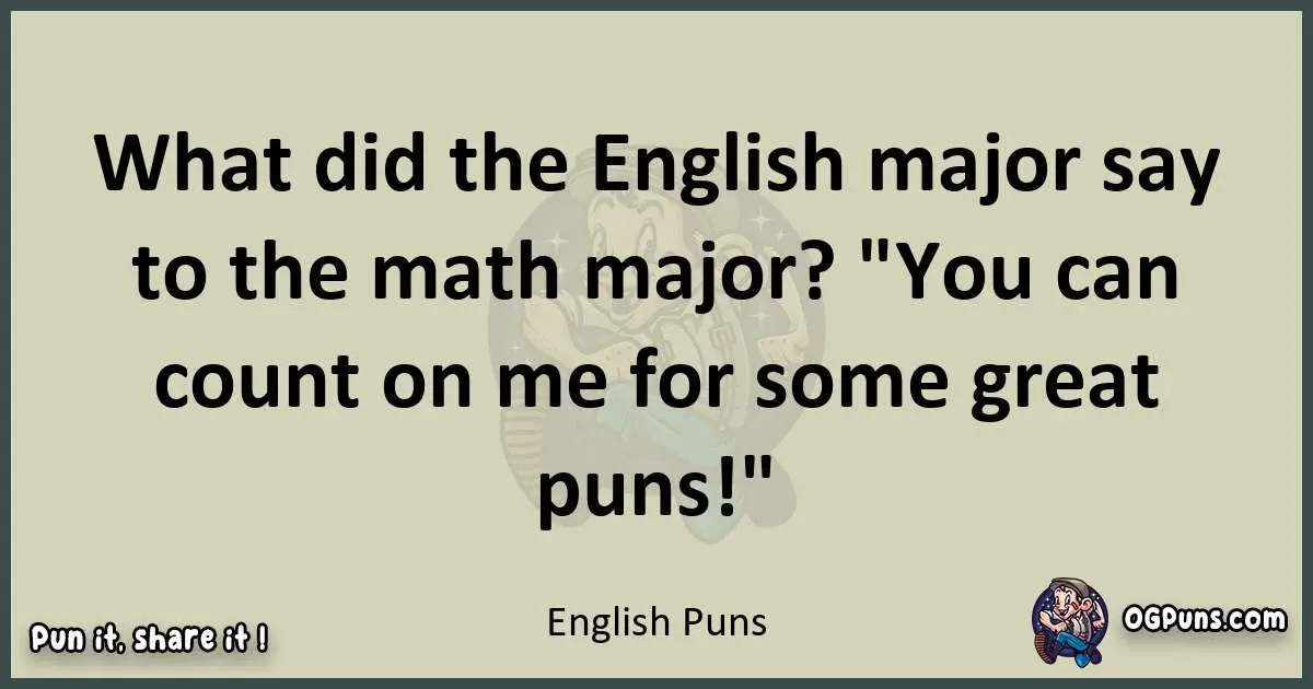 English puns text wordplay