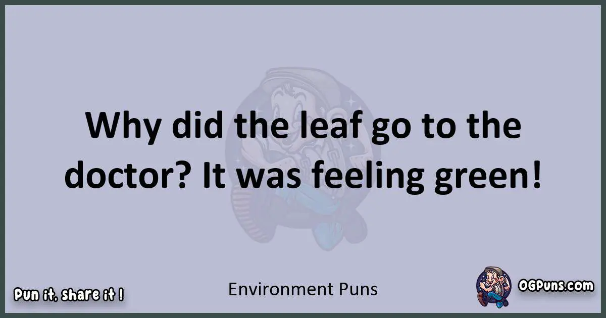 Textual pun with Environment puns
