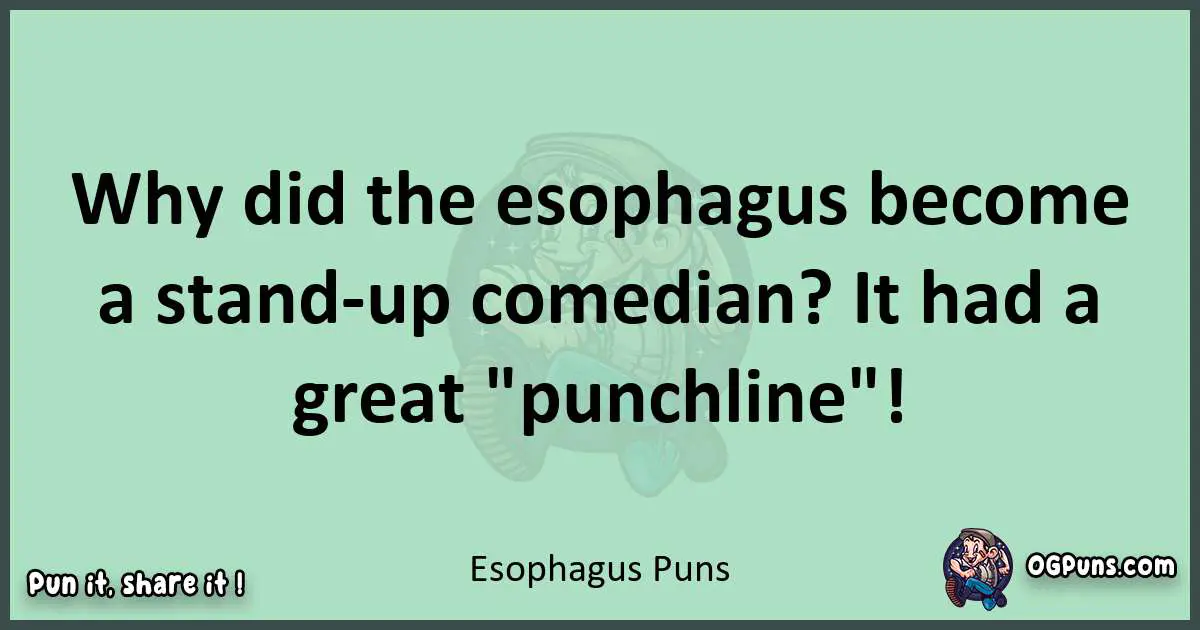 wordplay with Esophagus puns