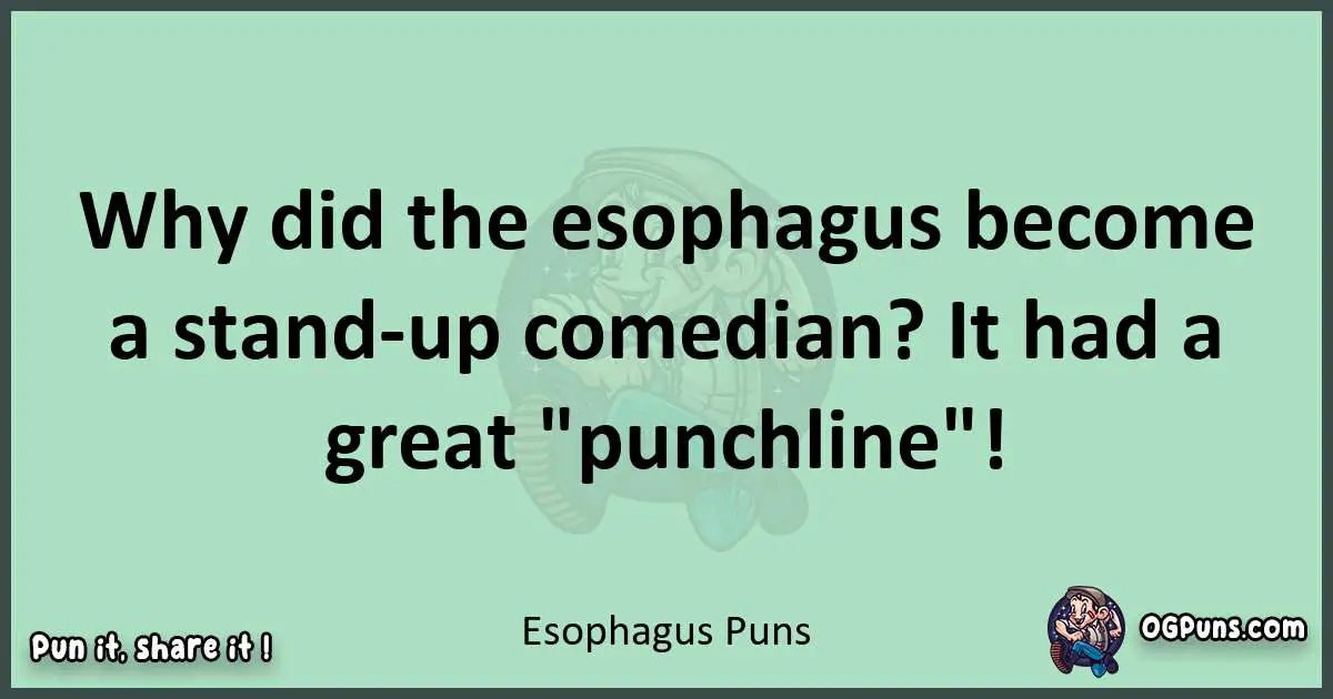 wordplay with Esophagus puns