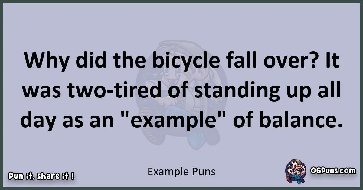 Textual pun with Example puns