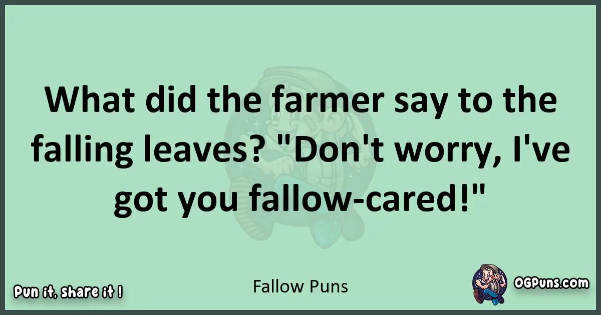 wordplay with Fallow puns