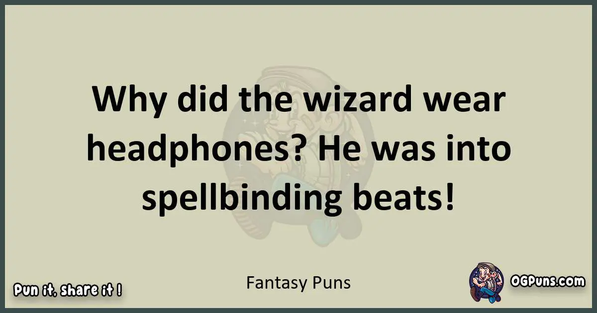 Fantasy puns text wordplay