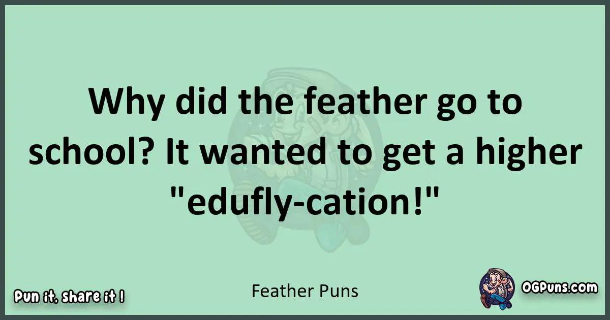 wordplay with Feather puns