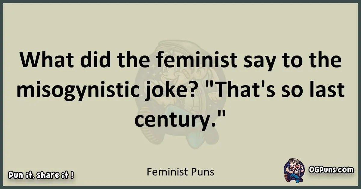 Feminist puns text wordplay