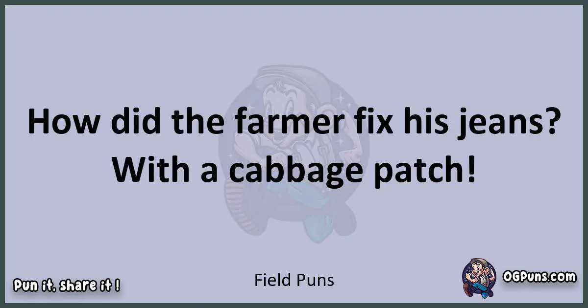 Textual pun with Field puns