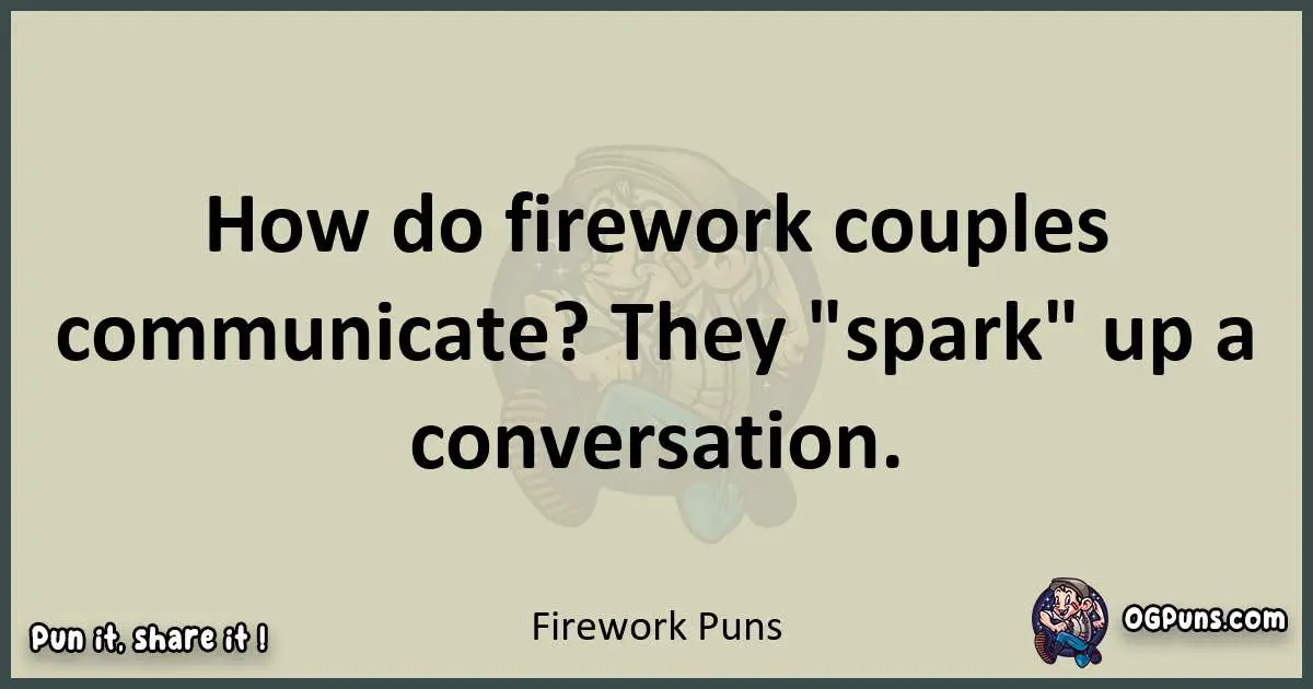 Firework puns text wordplay