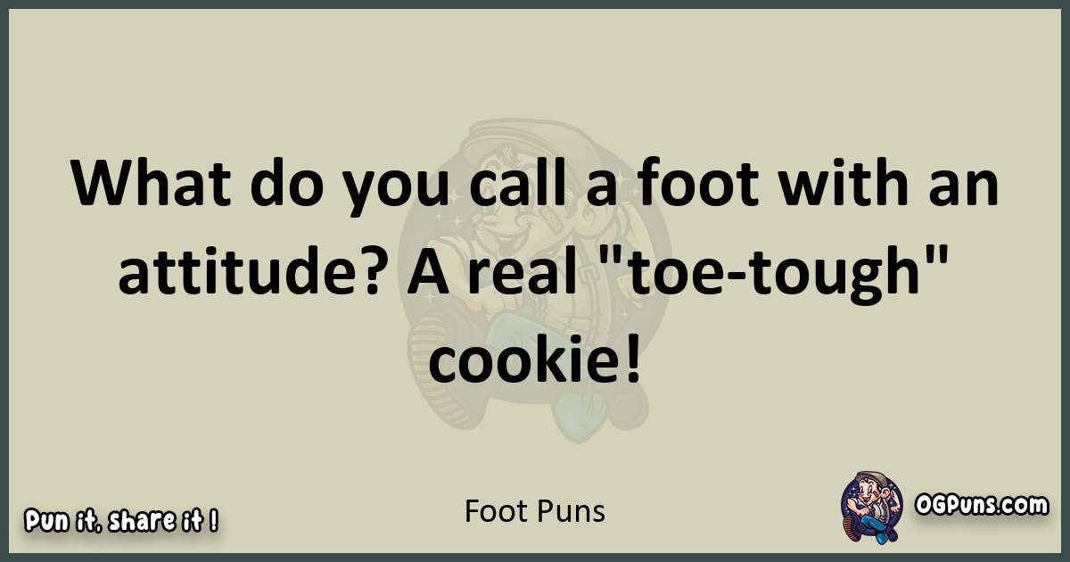 Foot puns text wordplay