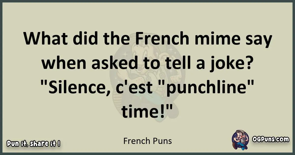 French puns text wordplay