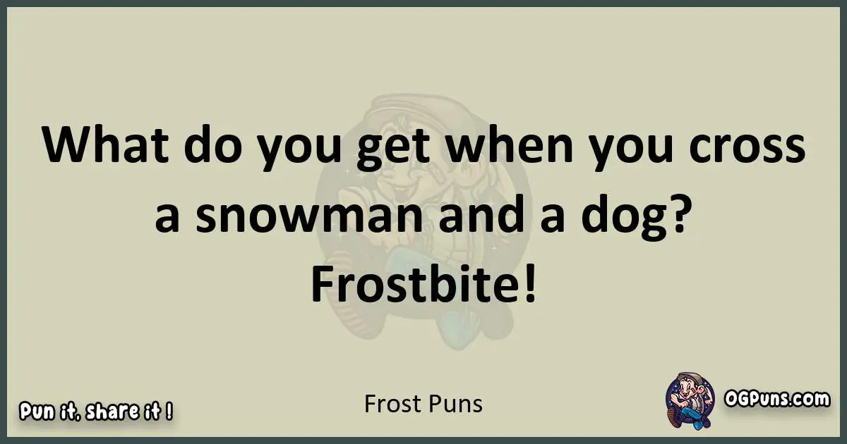 Frost puns text wordplay