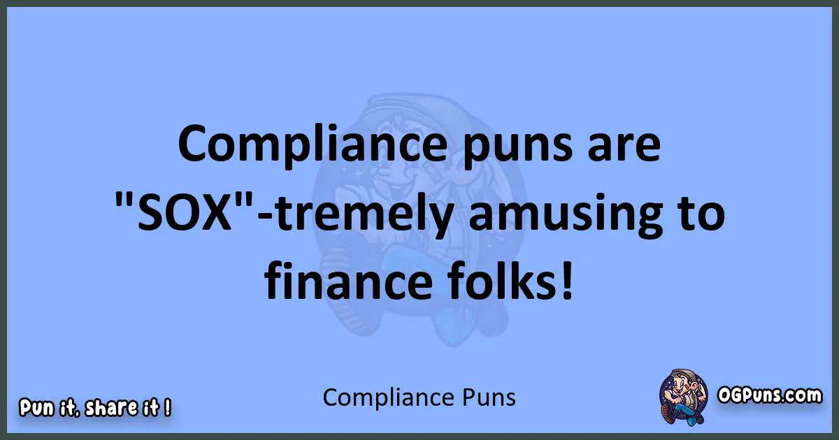 pun about Compliance puns