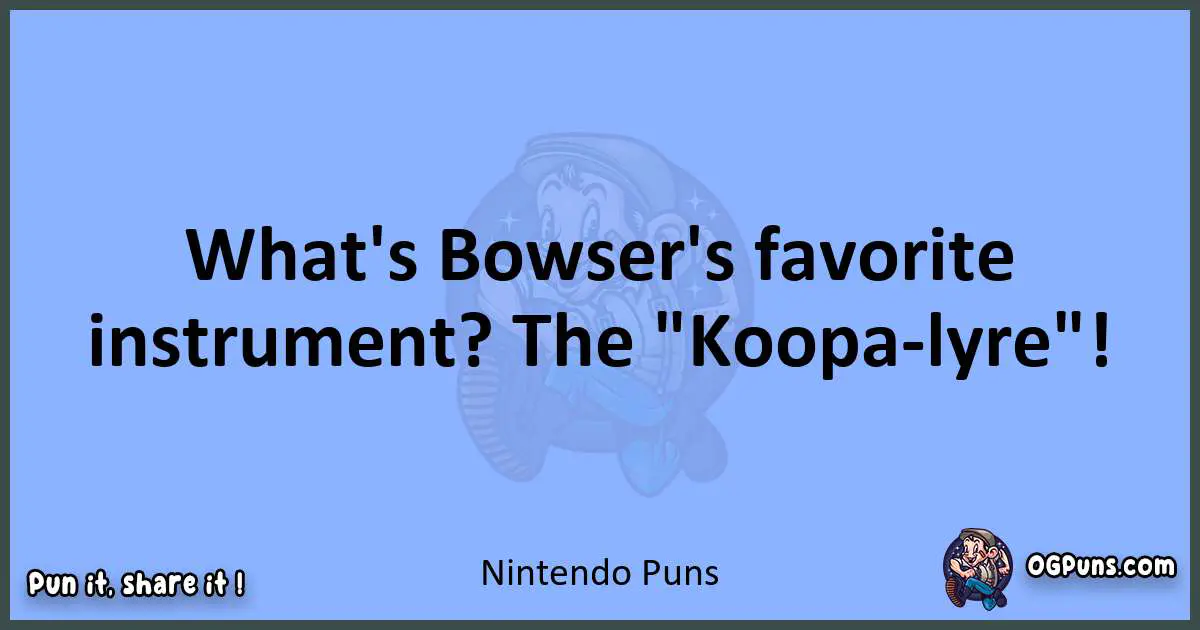 pun about Nintendo puns