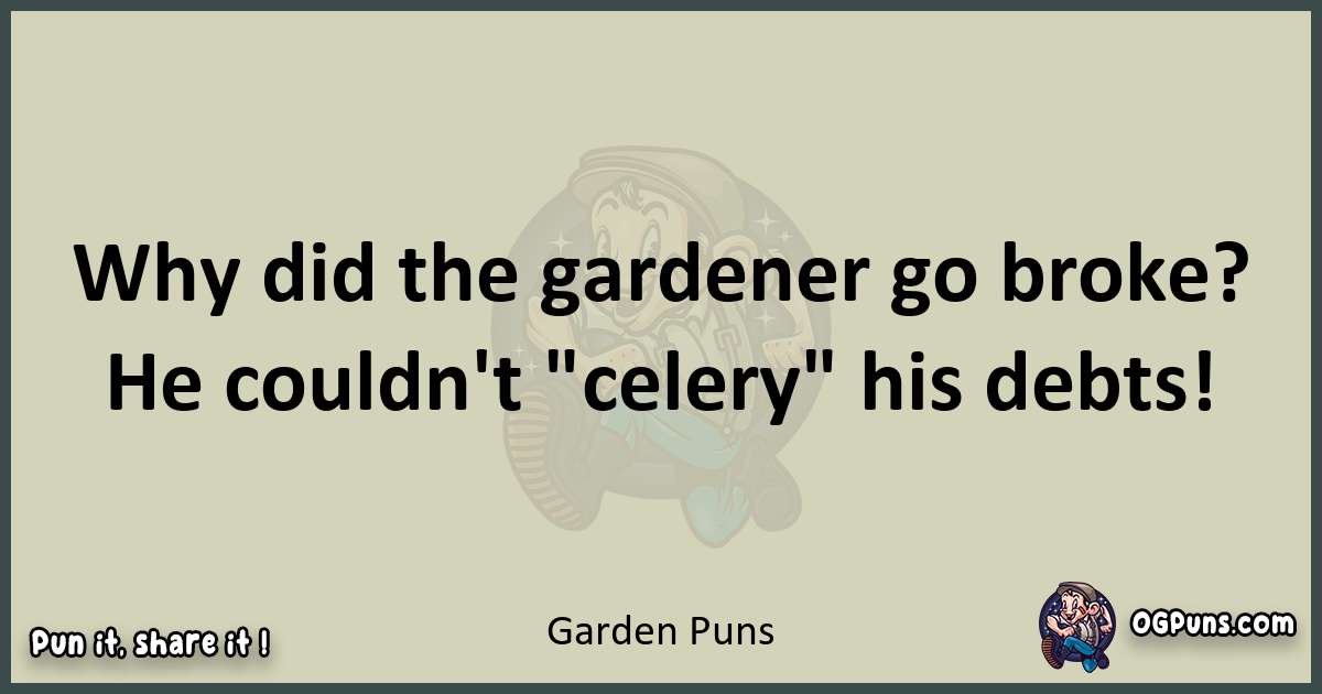 Garden puns text wordplay