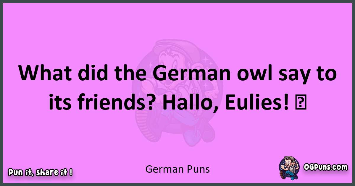 German puns nice pun