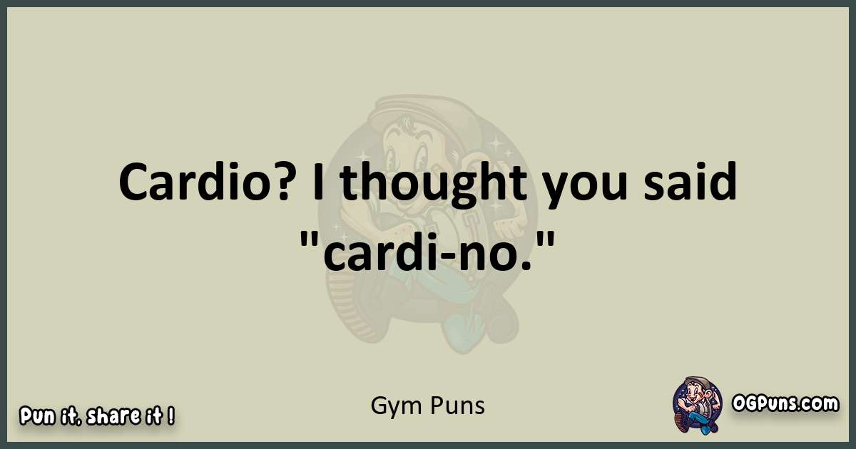 Gym puns text wordplay