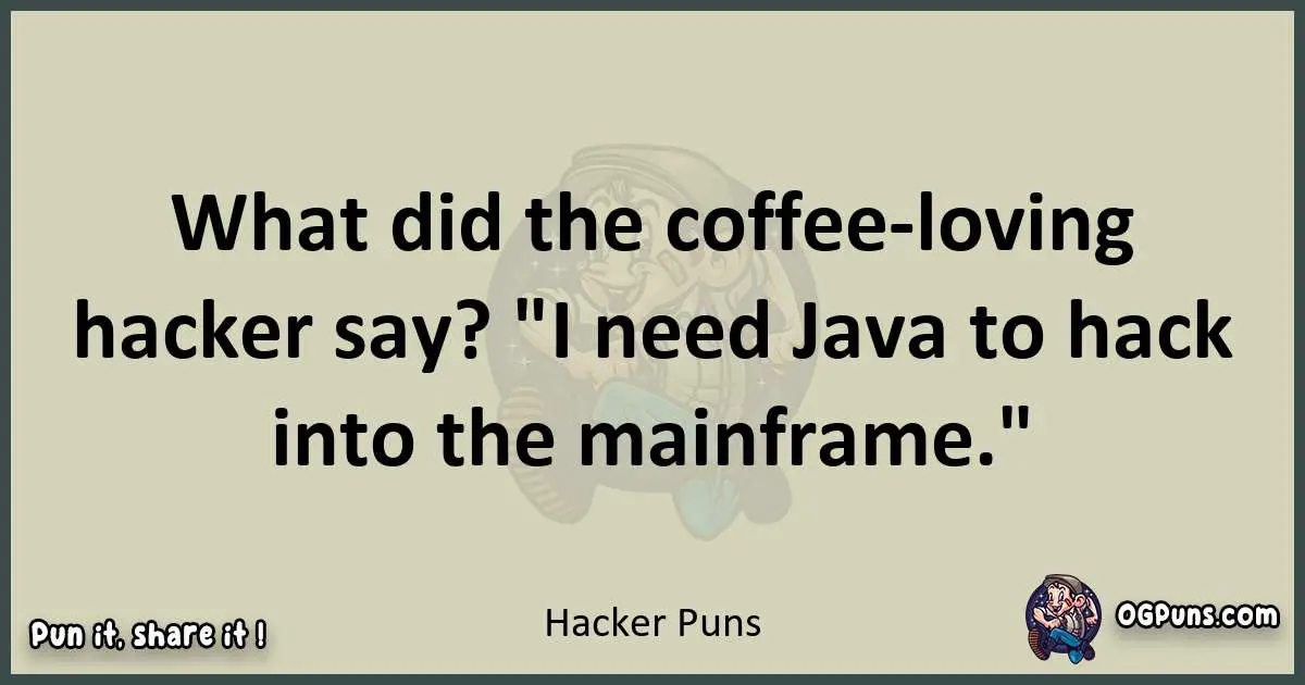 Hacker puns text wordplay