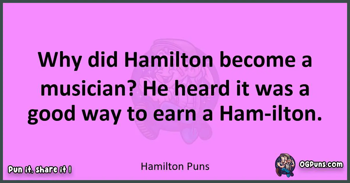 Hamilton puns nice pun