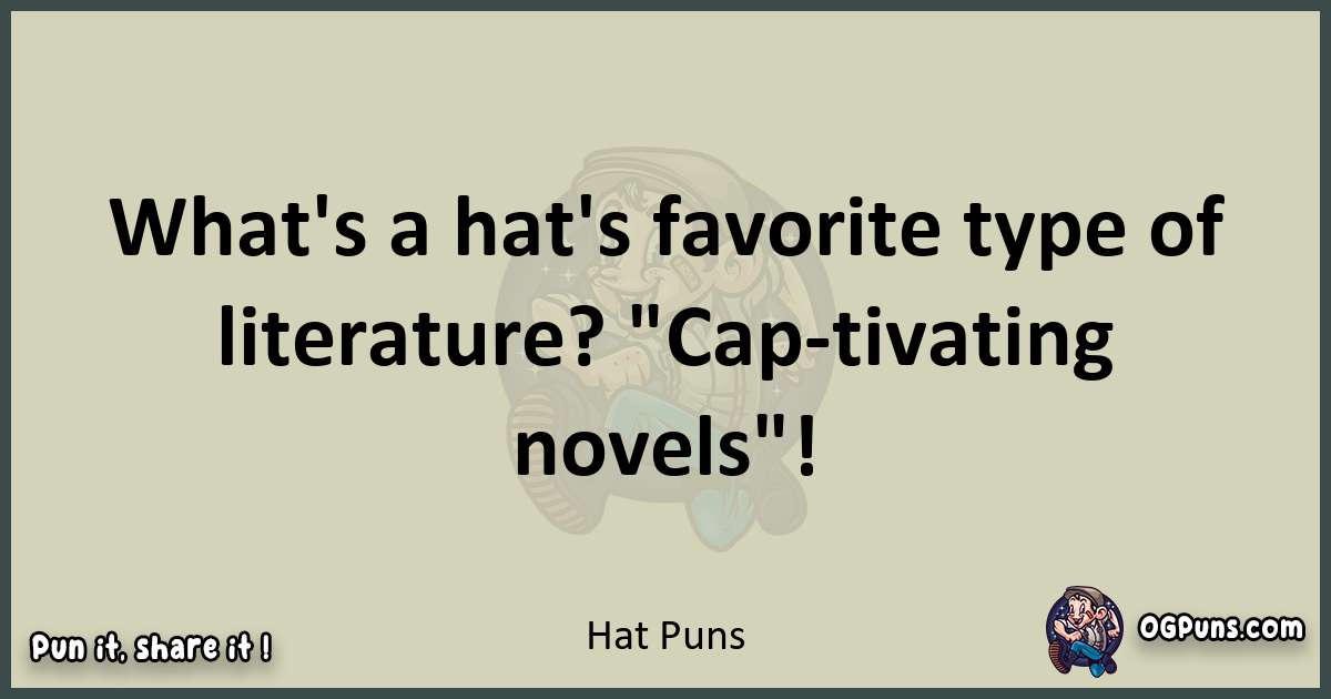 Hat puns text wordplay