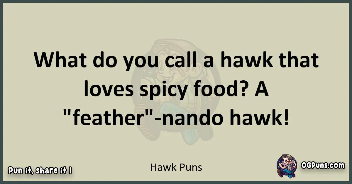 Hawk puns text wordplay