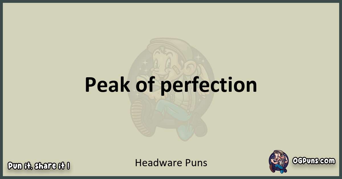 Headware puns text wordplay