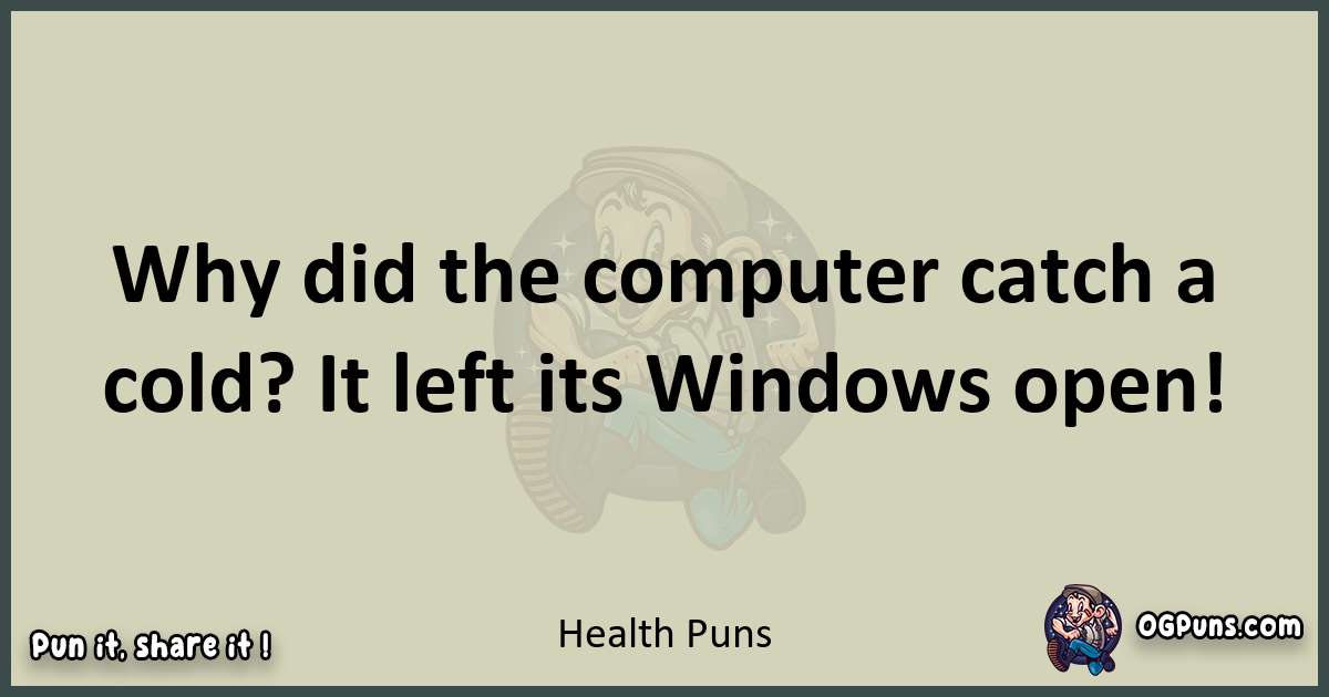 Health puns text wordplay