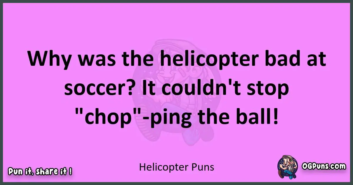 Helicopter puns nice pun