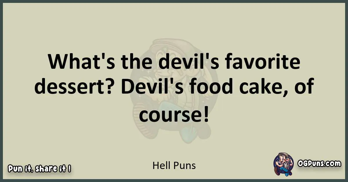 Hell puns text wordplay