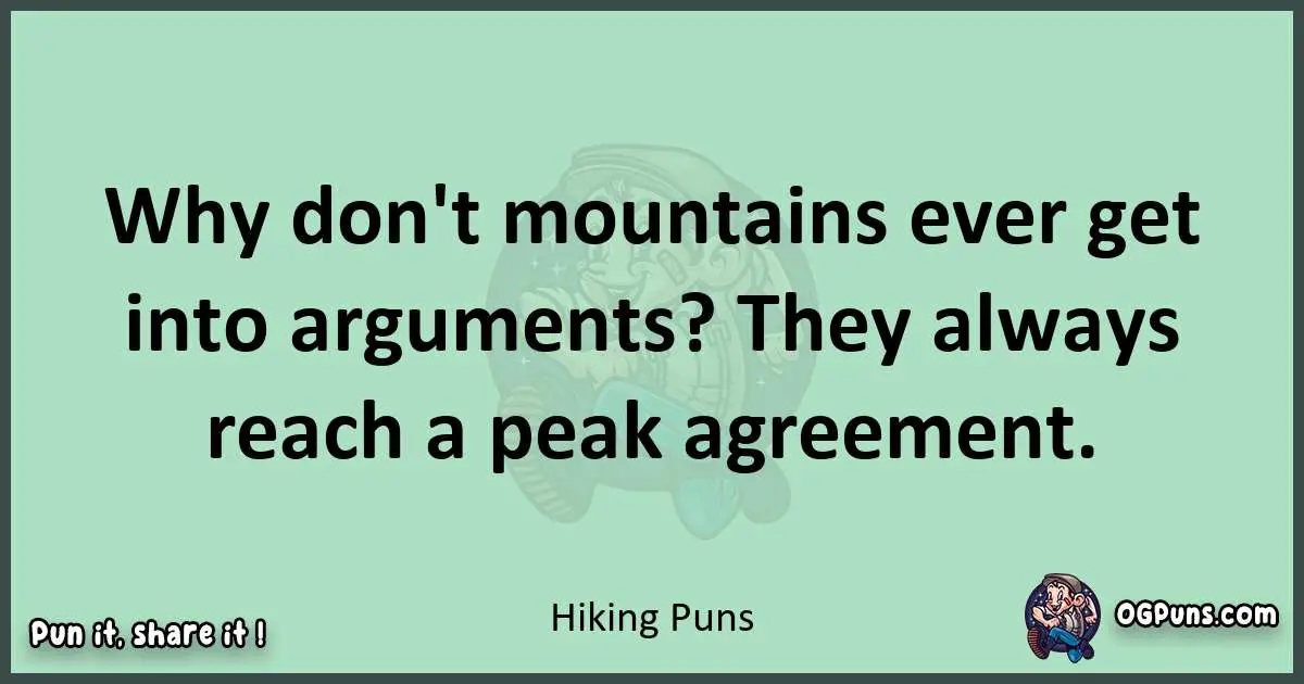 wordplay with Hiking puns