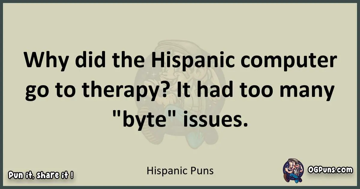 Hispanic puns text wordplay