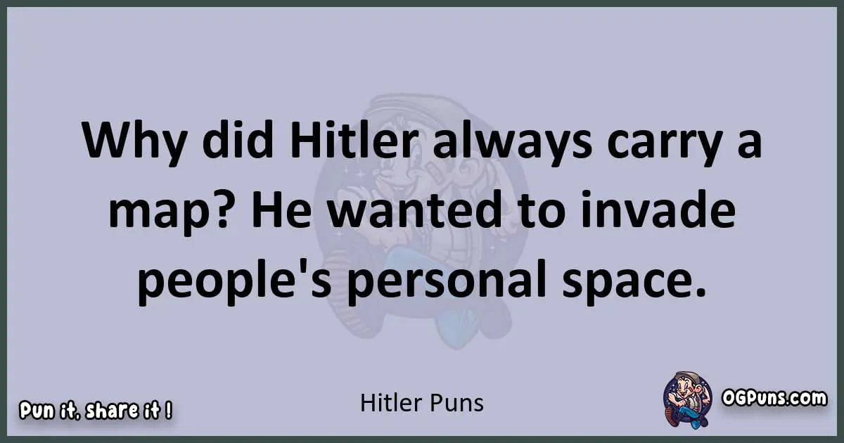 Textual pun with Hitler puns