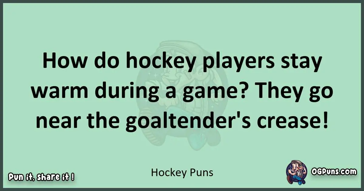 wordplay with Hockey puns
