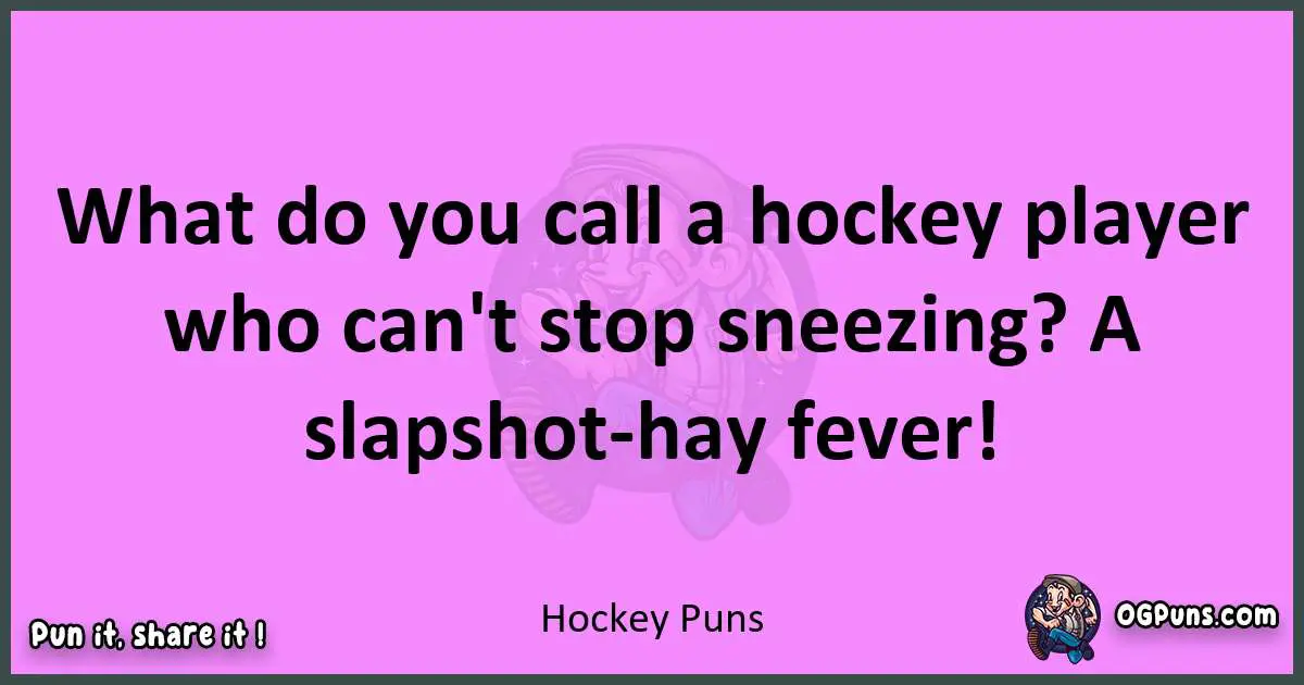 Hockey puns nice pun