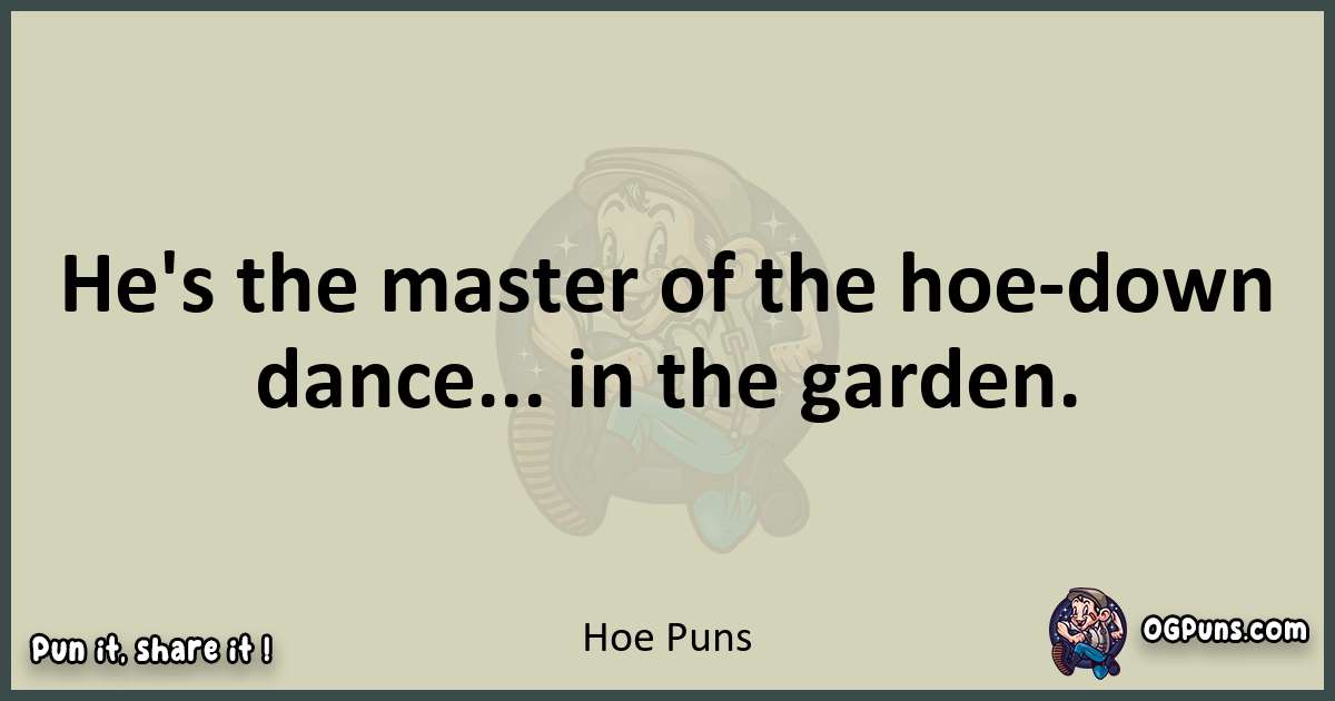 Hoe puns text wordplay