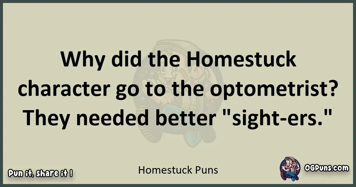 Homestuck puns text wordplay