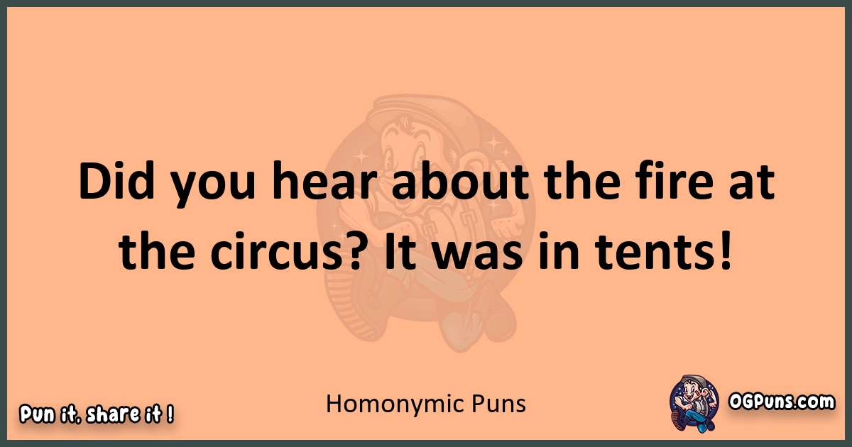 pun with Homonymic puns